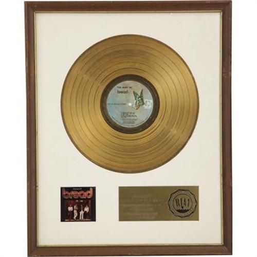 Best of Bread RIAA Gold Album Award