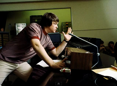 Brian Wilson in the studio for the Pet Sounds sessions