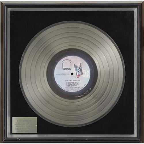 Baby I'm-A Want You Platinum Album Award